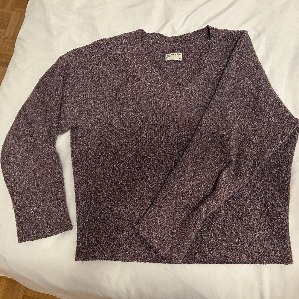 Frank and Oak seawool v-neck sweater